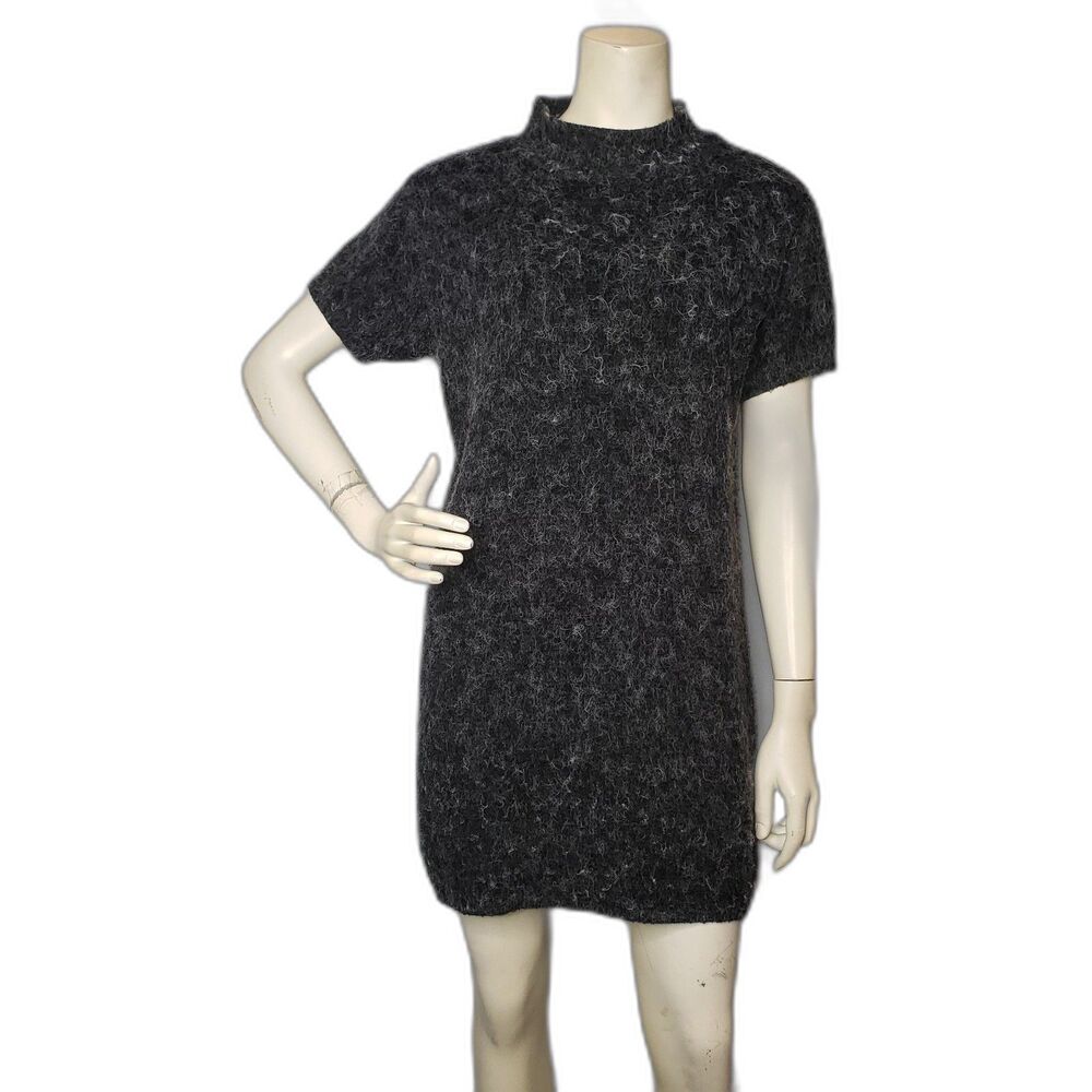 Vintage 90's Y2K In Charge Short Sleeve Midi Sweater Dress Juniors Size Large